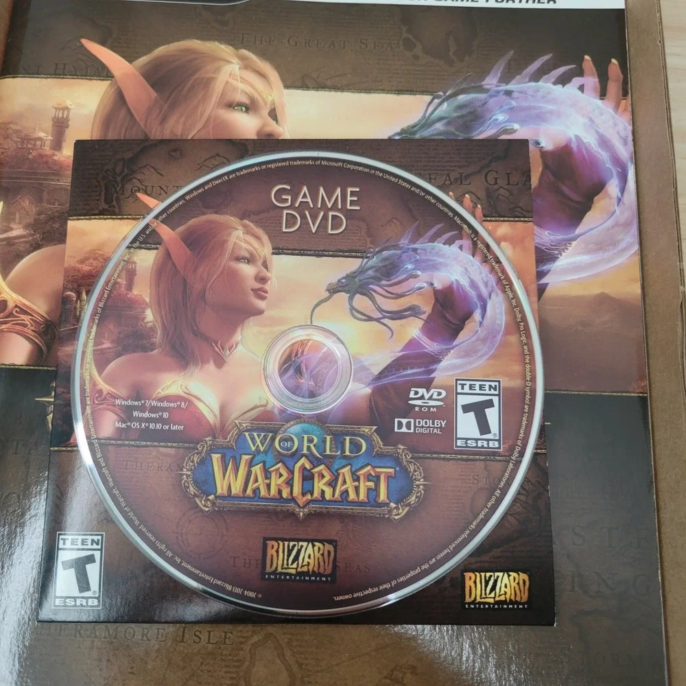 World of‎ Warcraft PC Game DVD Set w/ Beginner's Guide 2004-2013